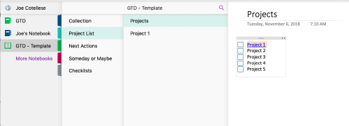 How to Set Up GTD in OneNote (With Template & Automations)