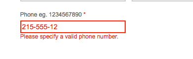 Bad UX Patterns - Phone number field